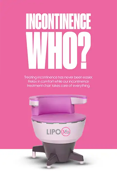 LIPO360 EMS Chair Can Help with Urinary Incontinence 2 Image of a urinary incontinence treatment seat Walsall